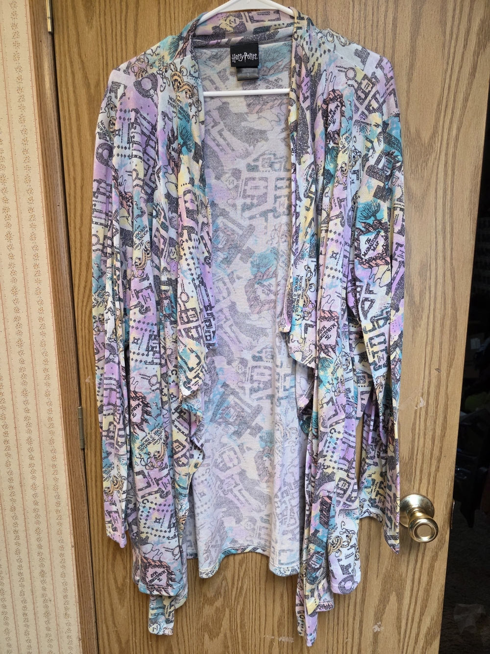 Warner Bros. Pastel Multi-Color Open Front Women's Cardigan Sweater